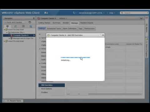 Configuring VM Options for vSphere HA