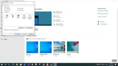 Show Desktop Icons on windows 10