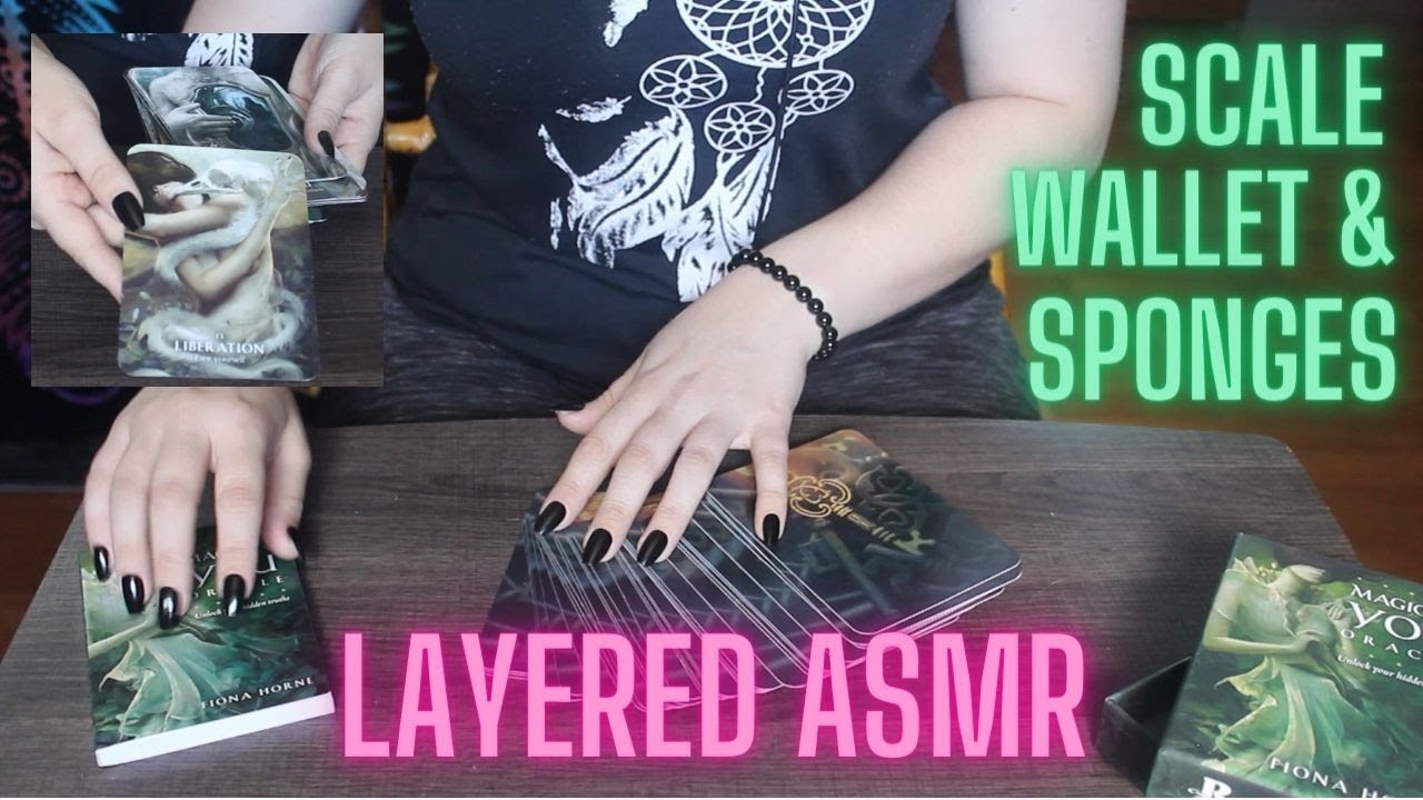 LAYERED ASMR 🃏Creating a Creative Writing Prompt 💋Soft Spoken 🃏Card Shuffling 🃏Textured Scratching