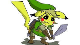 Speed Drawing: Pokemon Meets Zelda - PikaLink | Antonisa Scott
