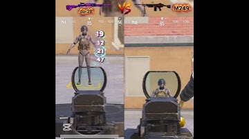 🔥 DP-28 vs M249 Damage Test | XTREME PRO OP 🚀 #shorts #pubgmobile #bgmi