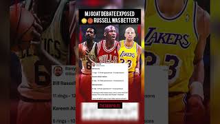 MJ GOAT Debate EXPOSED 😳🏀 Russell Was Better?#nba #basketball #usa #nbashorts #viralvideo #shprts