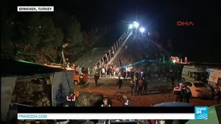 Turkey mine collapse: rescue teams continue search for 18 trapped miners