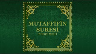Mutaffifin Suresi Türkçe Altyazılı (Ölçüde hile yapan)