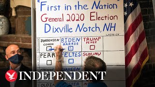 The first votes are cast on US election day