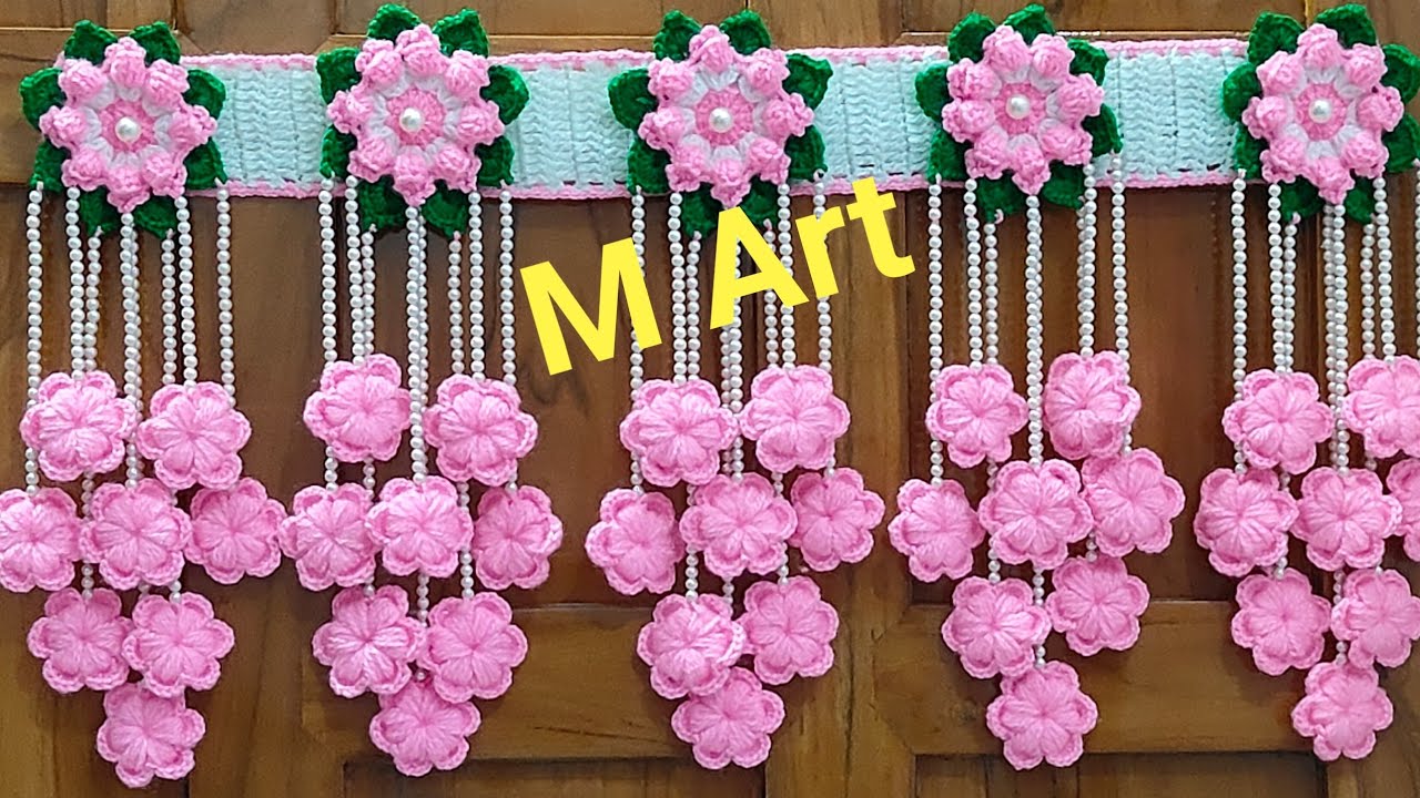 Wow 💞 Amazing woolen toran design 🥰 Door hanging 💖 Gate parda stap by stap tutorial/jhaler/toran