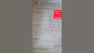 Approval letter/approval letter of synopsis/IGNOU project approval #ytshorts #ignou#yt#ashortaday