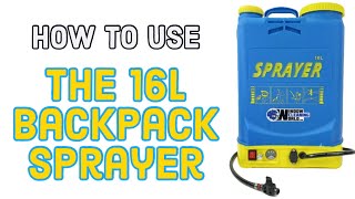 How to use the 16 litre Backpack Sprayer screenshot 5