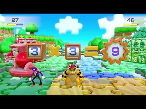 Super Mario Party Partner Party - Tantalizing Tower Toys - Waluigi & Bowser vs Mario & Daisy