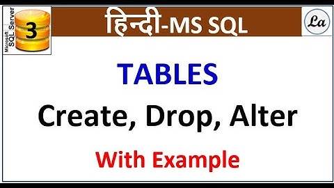 Creating Table in SQL Hindi