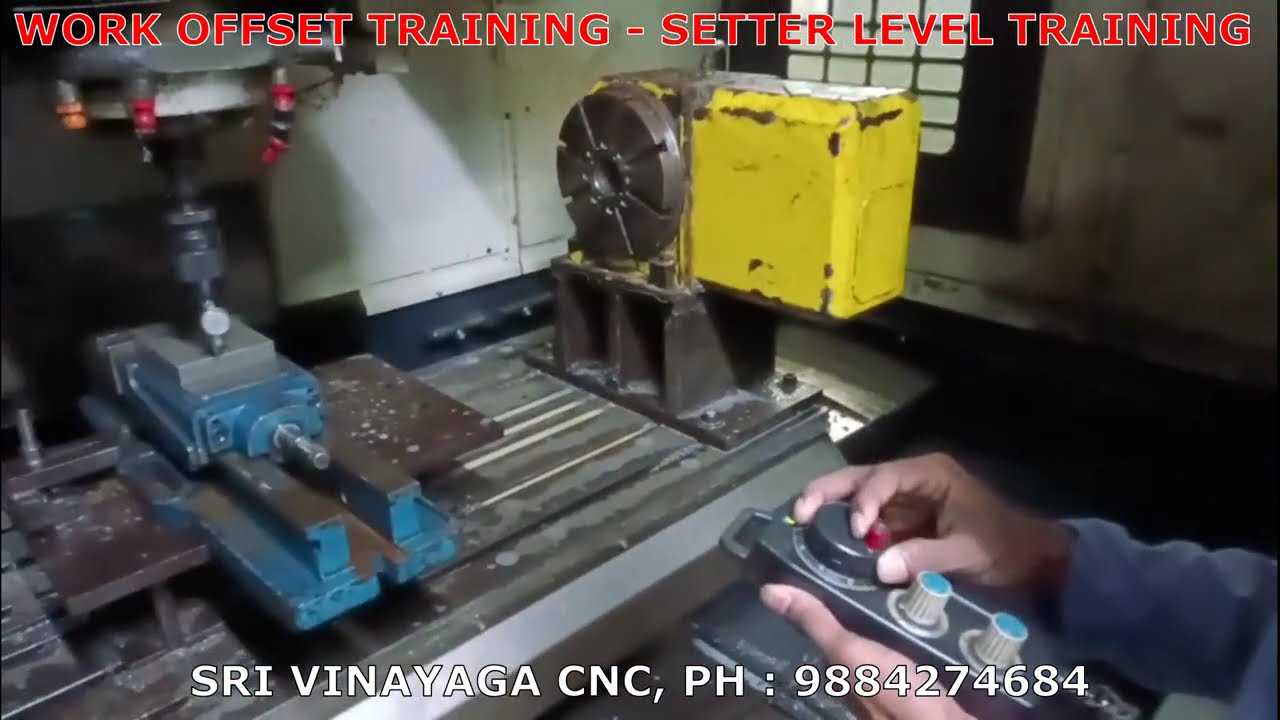 WORK OFFSET TRAINING - SETTER LEVEL TRAINING IN CNC VMC MACHINE 