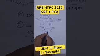 RRB NTPC CBT 1 2025 #simplification #channelsubscribe #subscribe #ntpc_exam #groupd #share #like