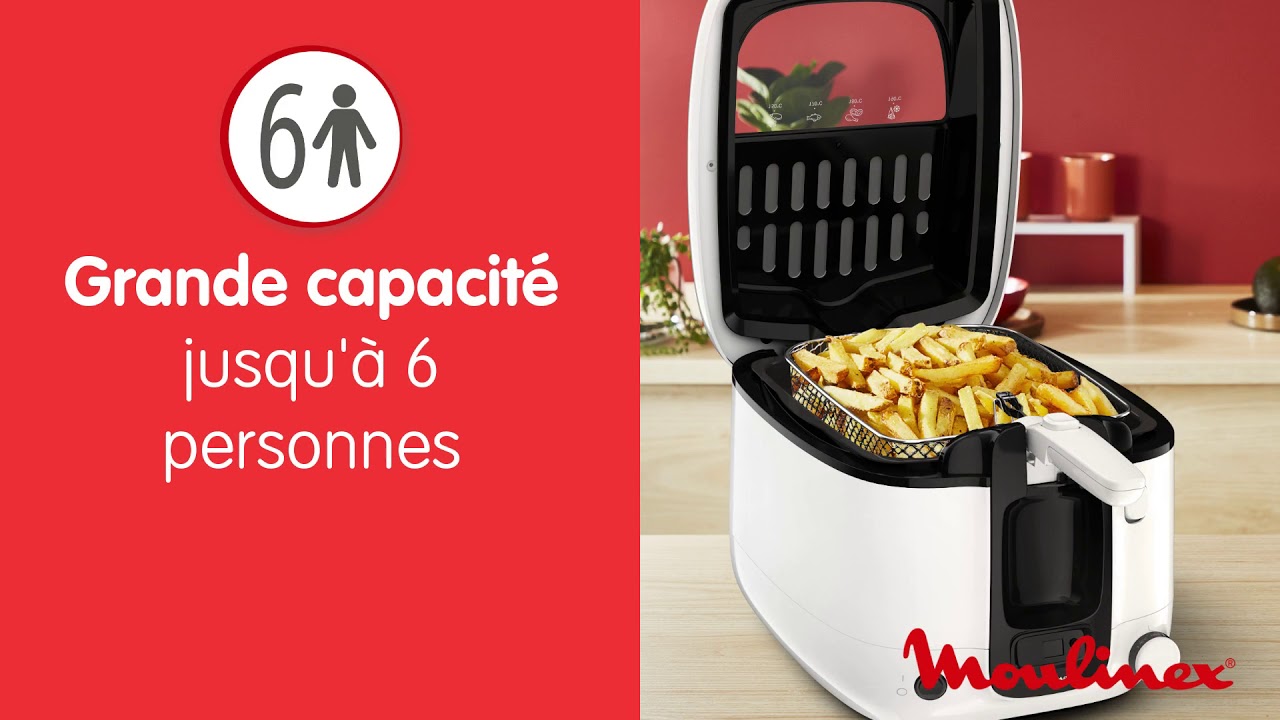 Hoony.tn - MOULINEX FRITEUSE SUPER UNO 1800W – BLANC –