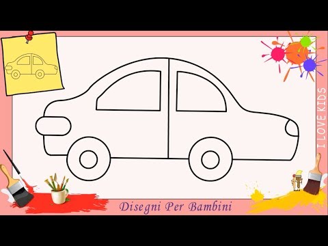 Video: Come Disegnare Un'auto Per Un Bambino