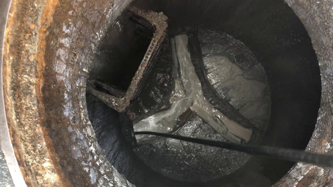 Drain jet grease line part one - YouTube