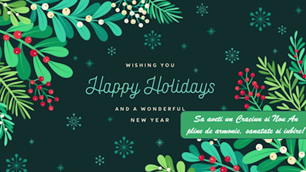 Urări pentru Crăciun și Anul Nou 2026 | Felicitare pentru Crăciun și Anul Nou