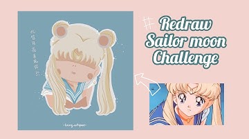 Redraw Challenge - Sailor moon in Procreate