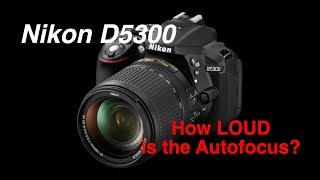 SERIOUS Autofocus Test - Nikon D5300