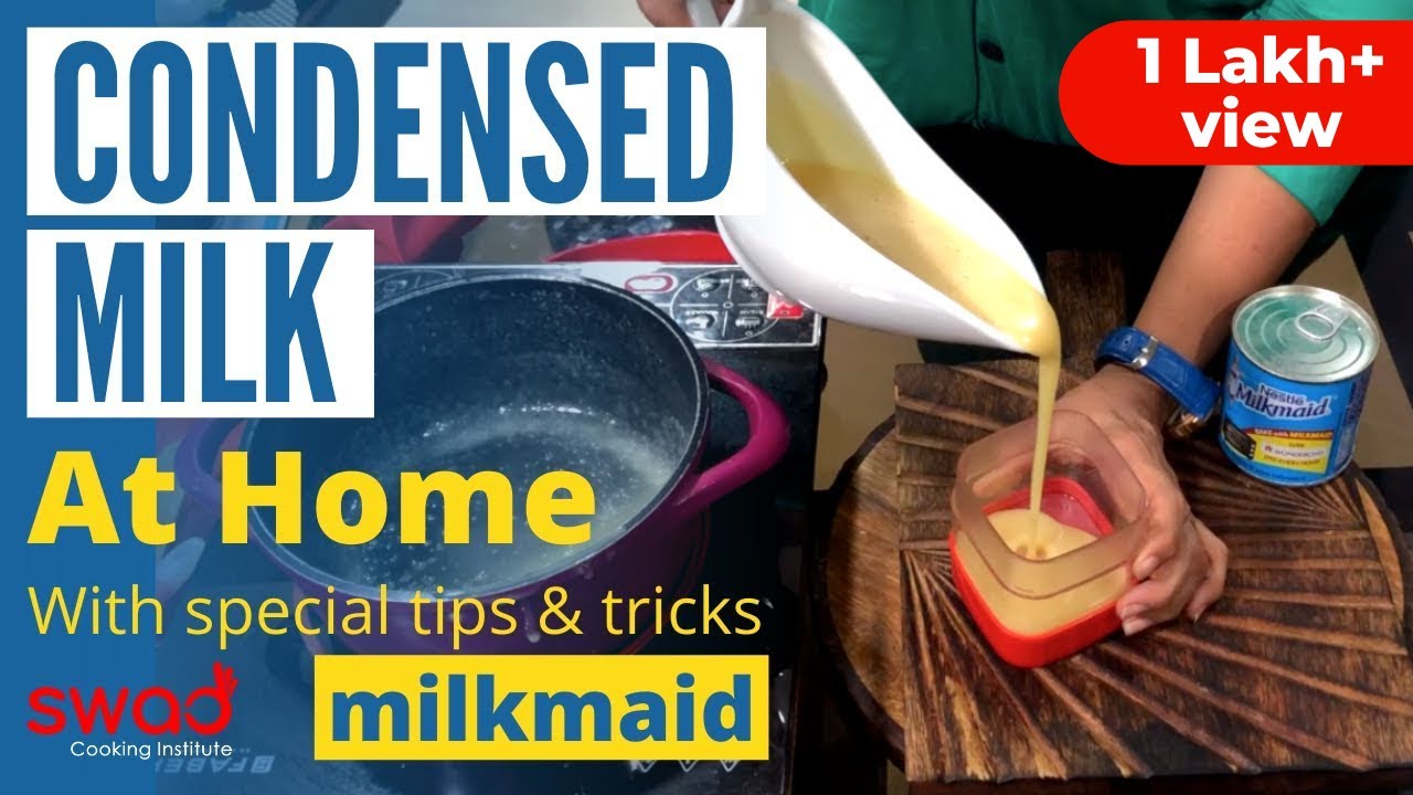 Homemade condensed milk recipe Make milkmaid at home Milkmaid
