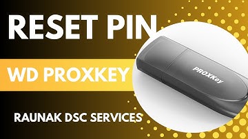 How to Reset WD Proxkey token pin ? #digitalsignaturecertificate