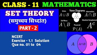 CLASS 11 Maths | Set Theory | समुच्चय सिद्धांत | Part-2 | class 11 set theory | BOARD | IIT | NDA