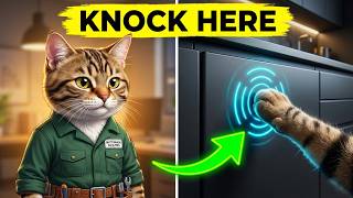 The Futuristic Japanese Kitchen Door That Automatically Opens When You Knock Twice 🤖