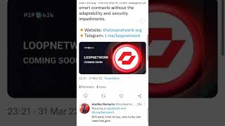 loop network will be listed on p2pb2b #crypto #blockchain #loopnetwork
