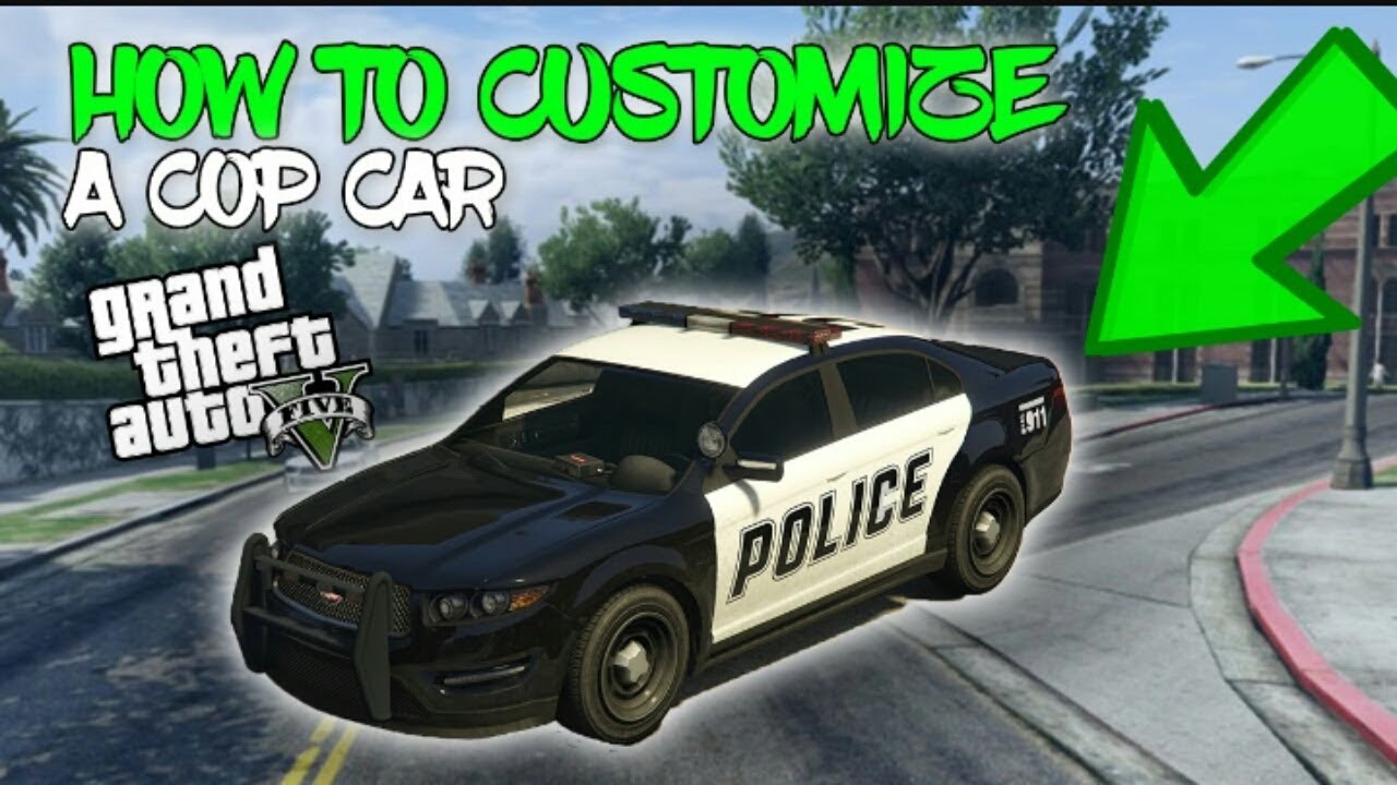 How to customize a police car in gta 5 storymode - YouTube