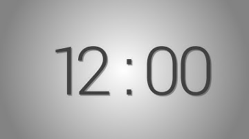 12 Minutes countdown Timer - Beep at the end | Simple Timer (twelve min)