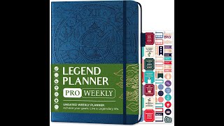 Legend Planner PRO Deluxe Weekly Monthly Life Planner to Increase Productivity and Hit Your Goals
