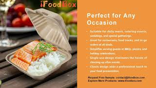 Direct Bulk Orders 6x6 Inch Disposable Square Small Lunch Box Takeout Containers with Lid