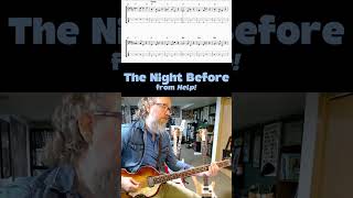 The Night Before - Beatles Bass Cover - Paul McCartney's Bass Line