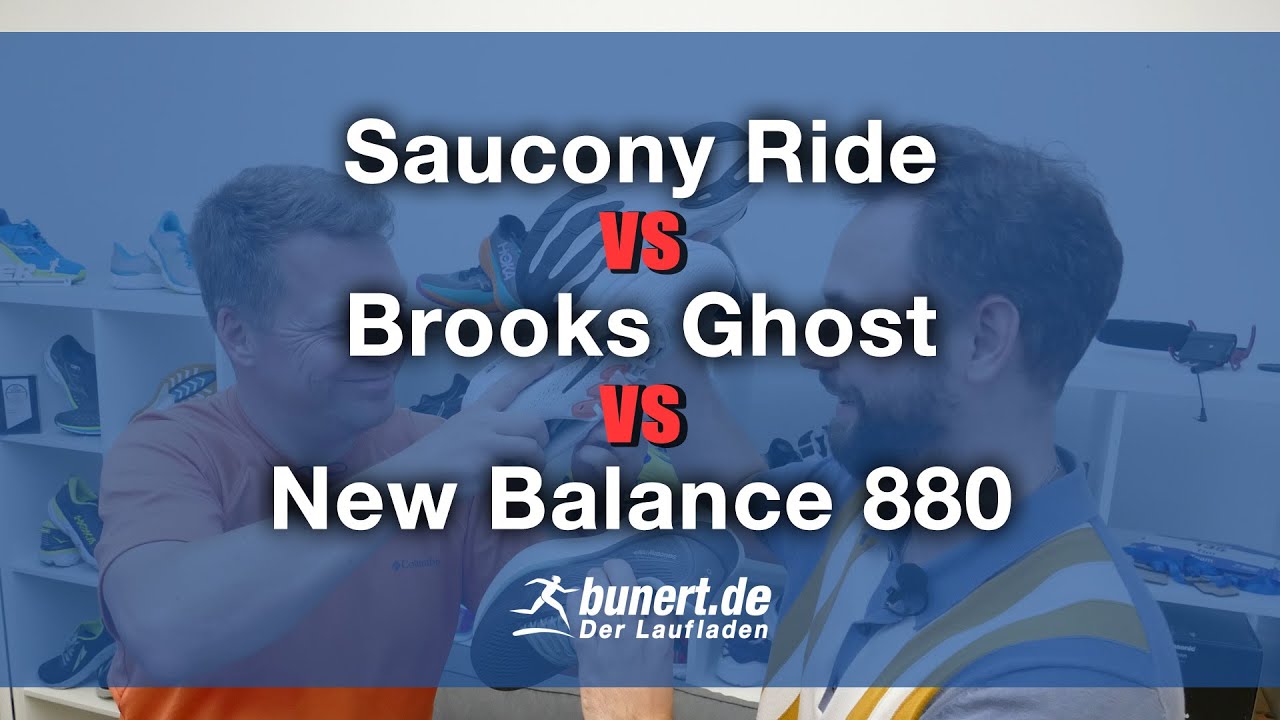Neutrale Allrounder im Vergleich: Saucony Ride vs Brooks Ghost vs New Balance 880 | bunert.de
