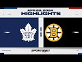 NHL Game 1 Highlights | Maple Leafs vs. Bruins - April 20, 2024