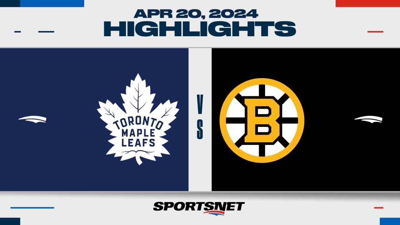 NHL Game 1 Highlights  Maple Leafs vs Bruins   April 20 2024