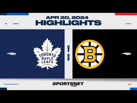 NHL Game 1 Highlights | Maple Leafs vs. Bruins - April 20, 2024