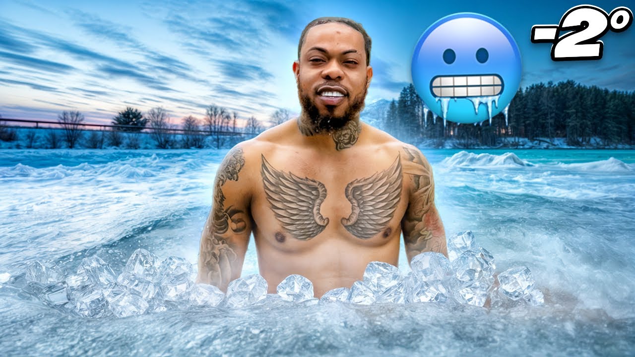 SWIMMING IN ICE WATER#🥶Day in my life 1 - YouTube
