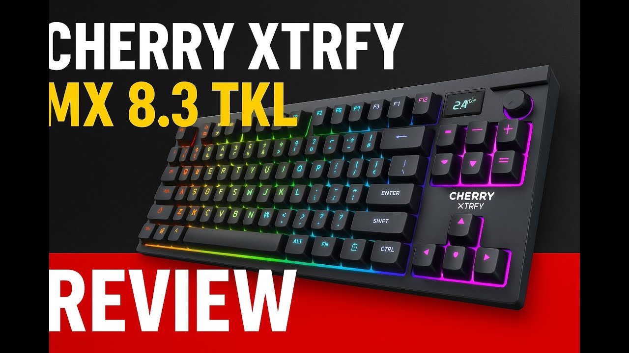 Review - CHERRY XTRFY MX 8.3 TKL Wireless Mechanical Gaming Keyboard | LCD Display & Rota