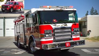 Napa Fire Dept. Battalion 1 & Engine 1 Responding