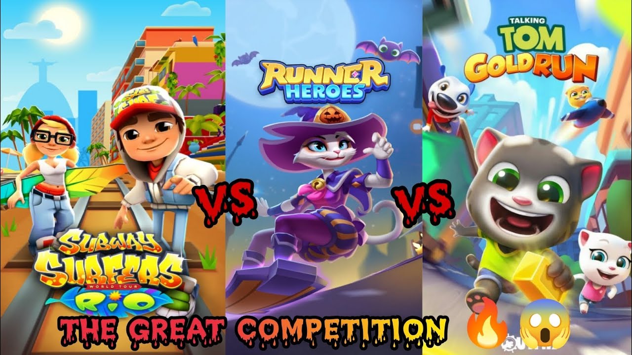 Subway Surfers Vs Talking Tom Vs Runner Heroes Ultimate Speed subway-surfers-vs-talking-tom-vs-runner-heroes-ultimate-speed