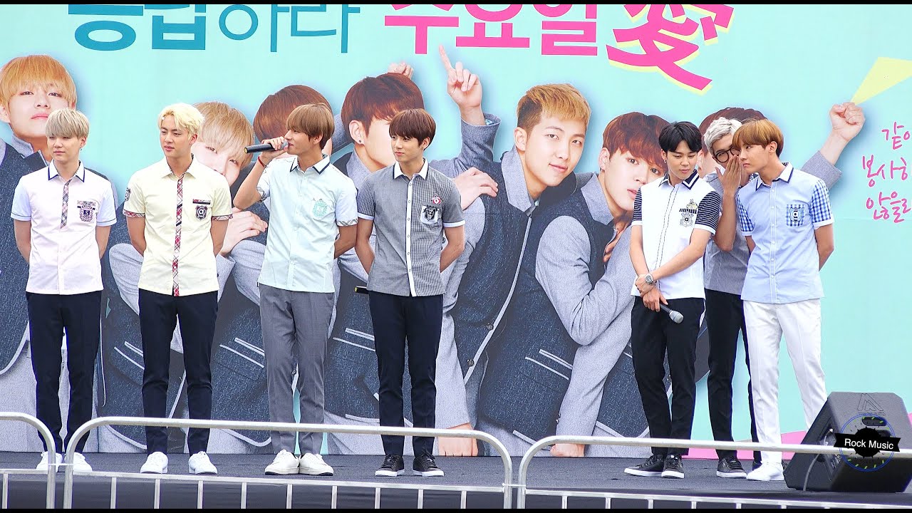 방탄소년단 BTS[4K직캠]내용 Content Video@20160604 Rock Music