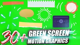 Motion Graphics Green Screen (Best 4K Effects + Free Download)