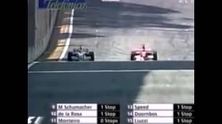 Michael Schumacher Overtakes Nick Heidfeld Brazil 2006