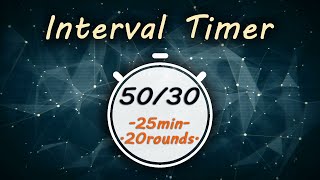 50/30 Interval Timer || Tabata 50/30 Timer || TheMusic2Go ||