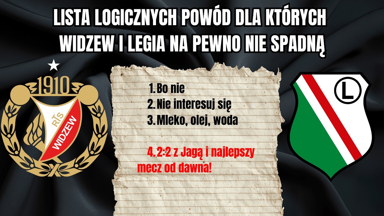 LIGA MINUS 23 - WIELKI LECH! WIDZEW DALEJ JEST SŁABY, SĘDZIOWIE DALEJ CZARUJĄ
