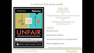 "What's the FICA 'tip tax' credit for Salon Owners?"