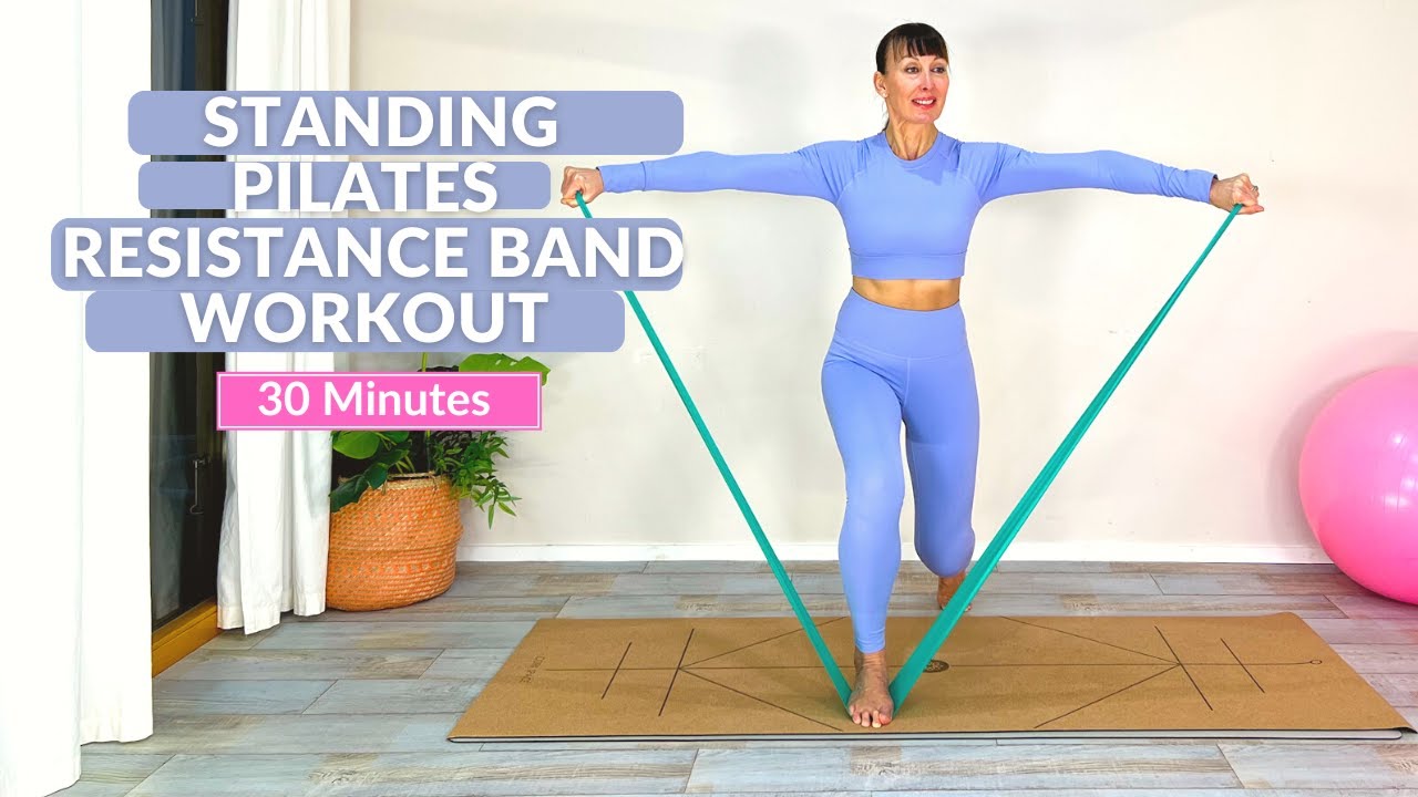 Pilates Resistance Band  30 Min Full Body Workout 