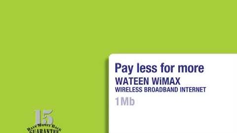 Wateen WiMAX Wireless Broadband Internet