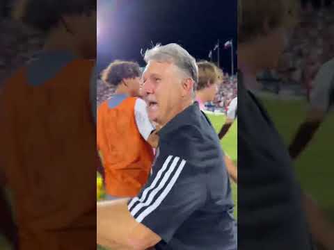 MESSI GETTING HUGGED BY TATA MARTINO Shorts