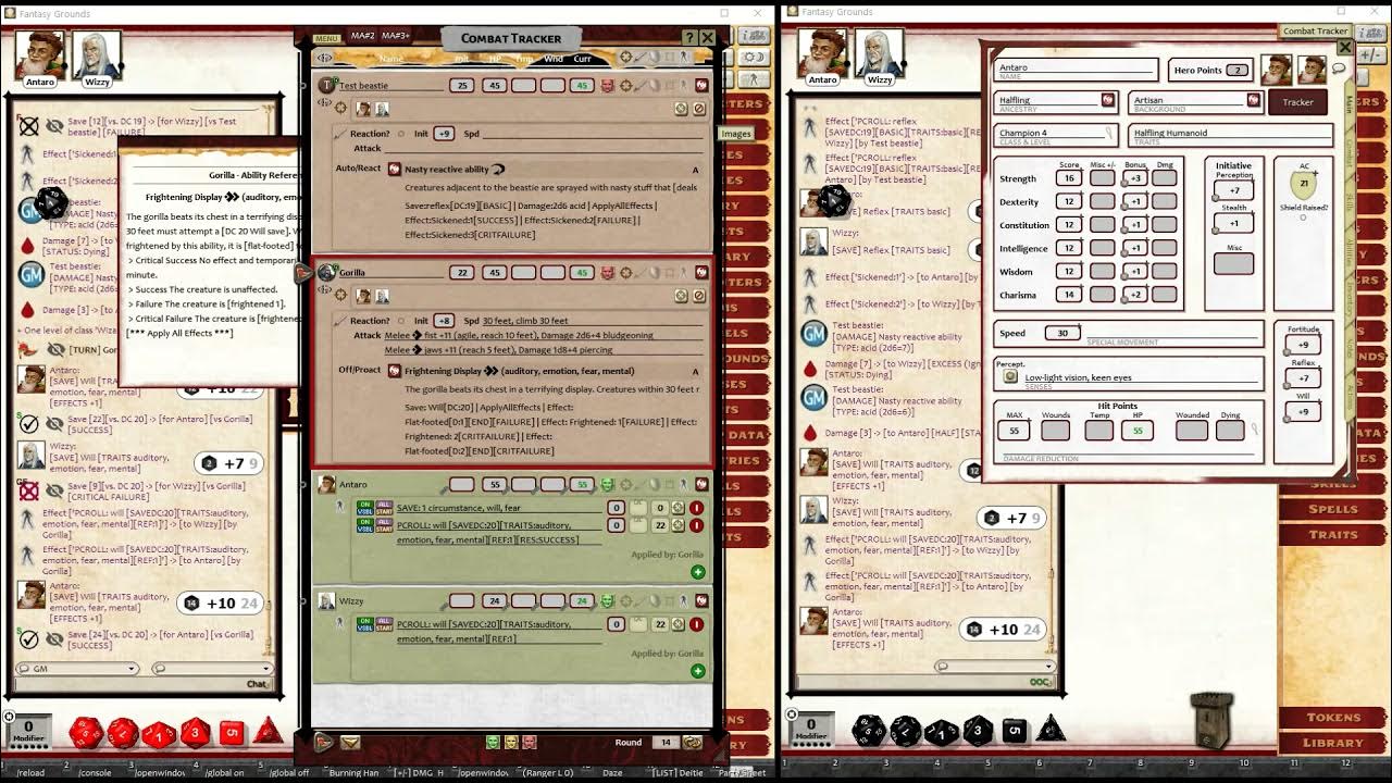 Fantasy Grounds Pathfinder 2 Ruleset Release 18 Update Part 5 GM